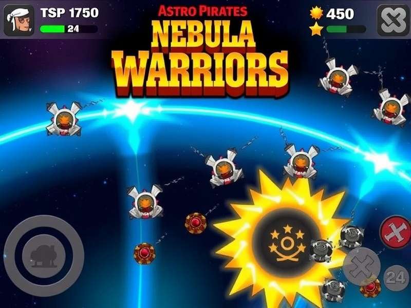 Astro Pirates Nebula Warriors Gameplay Screenshot